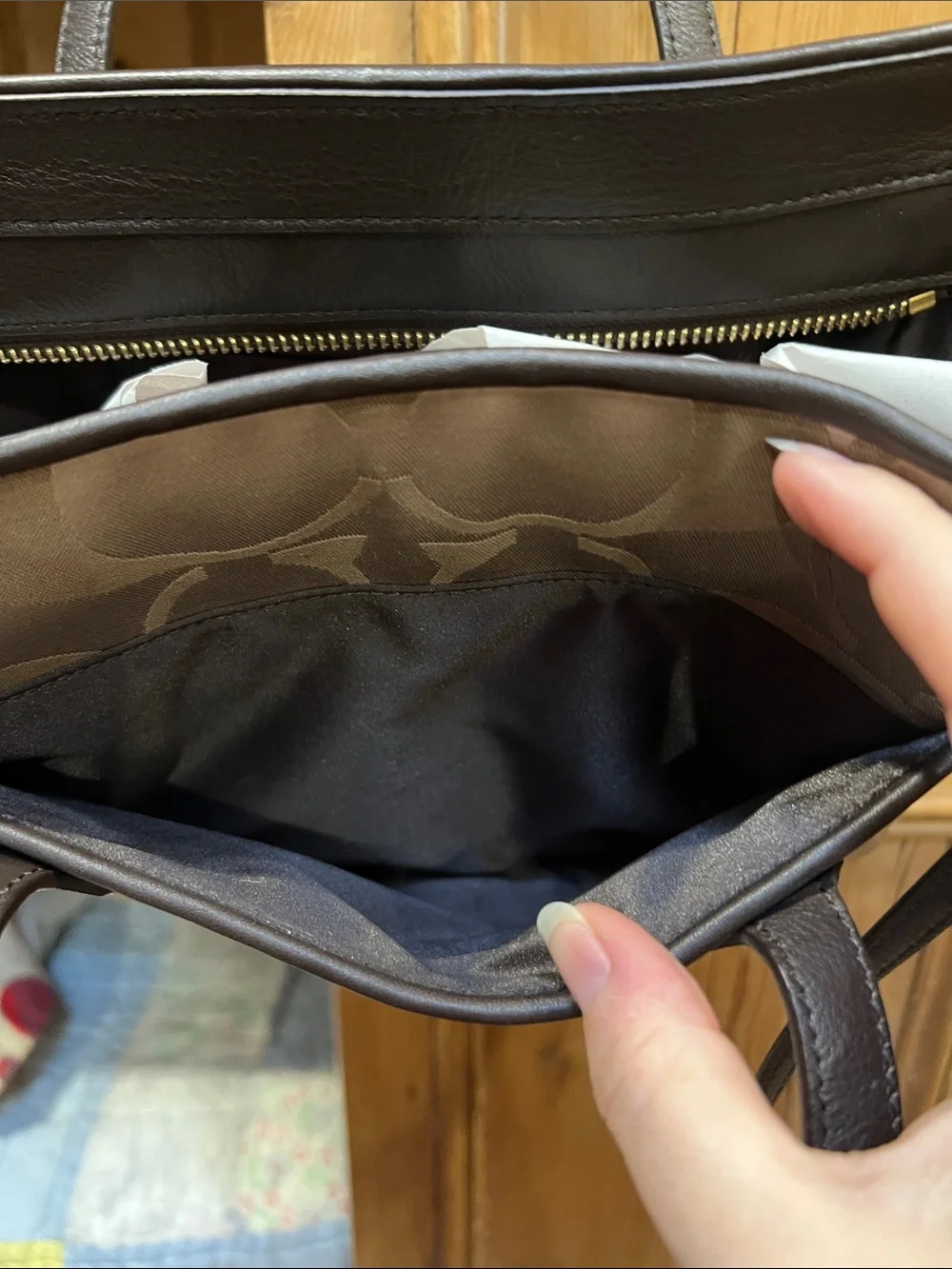 Coach Taylor Signature Mini Tote/Crossbody